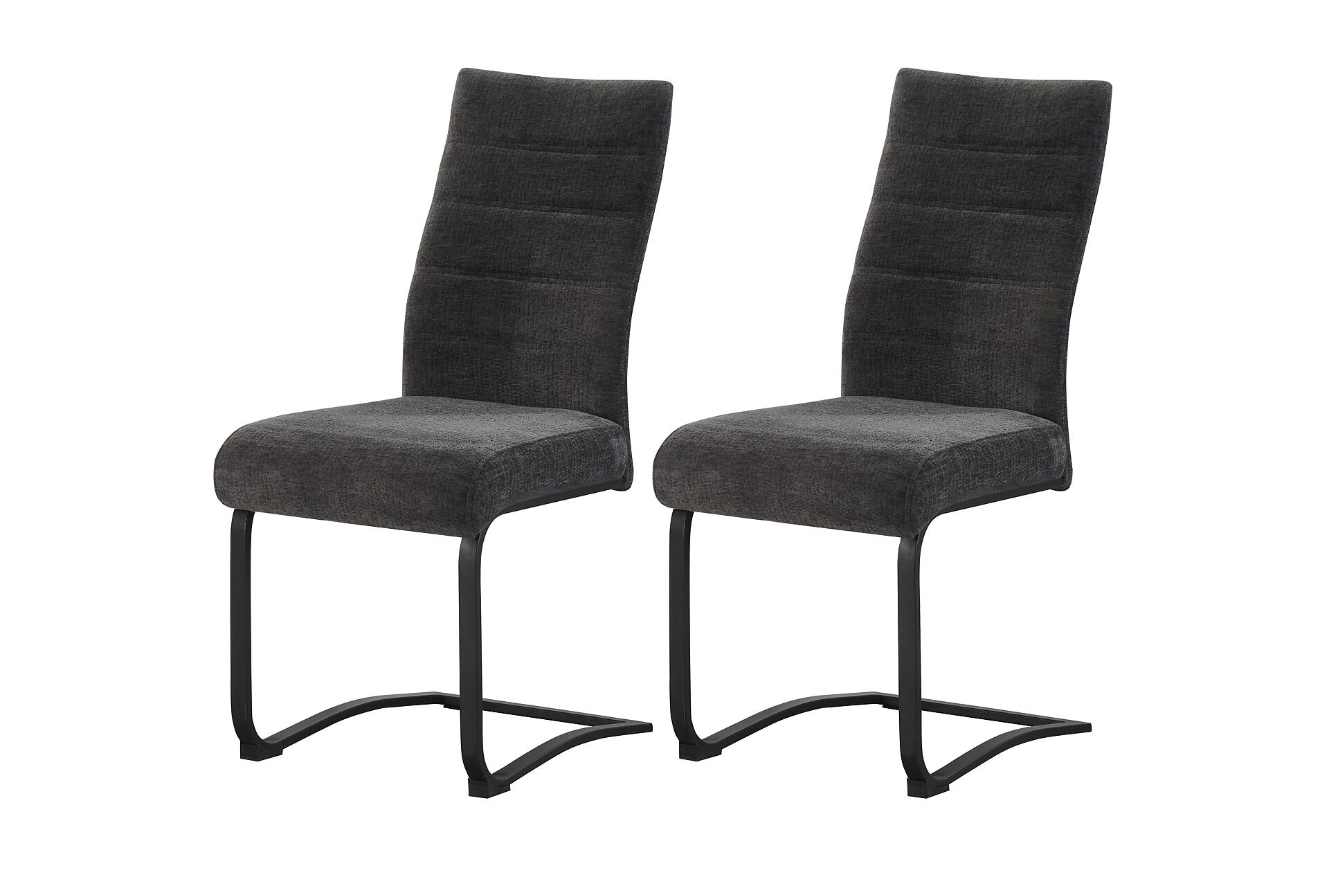 Schwingstuhl LENI, 2er Set anthrazit schwarz B/H/T: ca. 43x98x59 cm Schwingstuhl LENI, 2er Set anthrazit schwarz B/H/T: ca. 43x98x59 cm