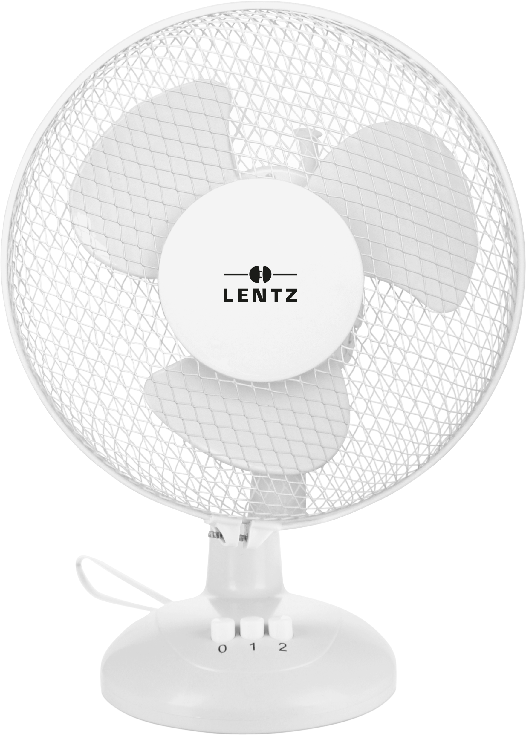 LENTZ Tischventilator 80033 weiß Kunststoff D: ca. 30 cm