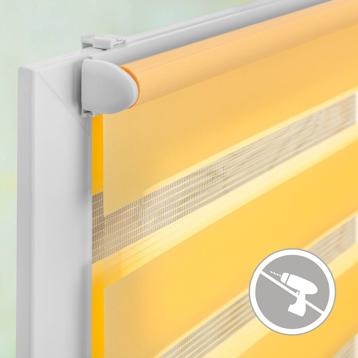 LICHTBLICK Doppelrollo Duo gelb B/L: ca. 70x150 cm