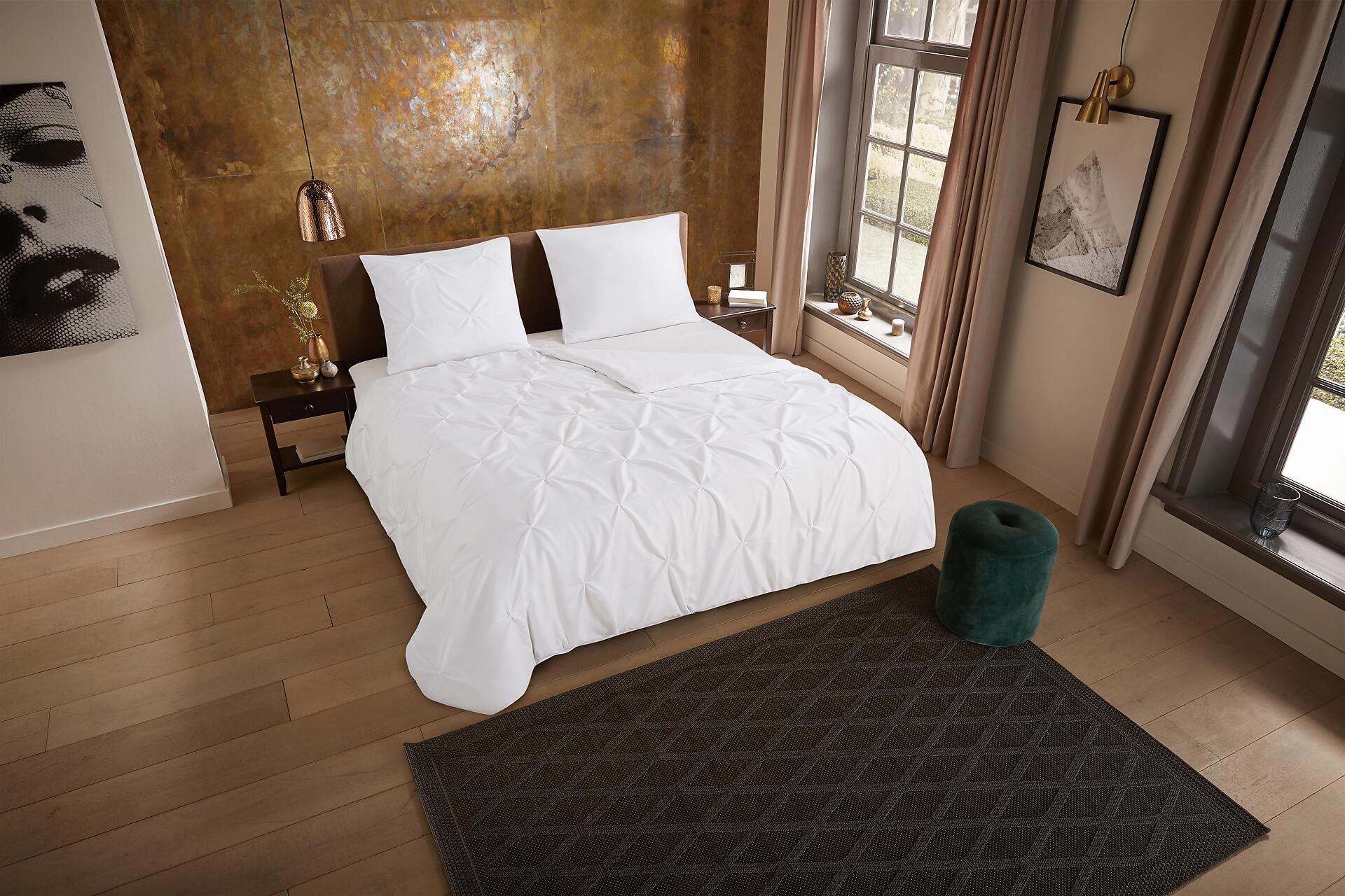 Bettwäsche Elegance weiß Polyester B/L: ca. 135x200 cm