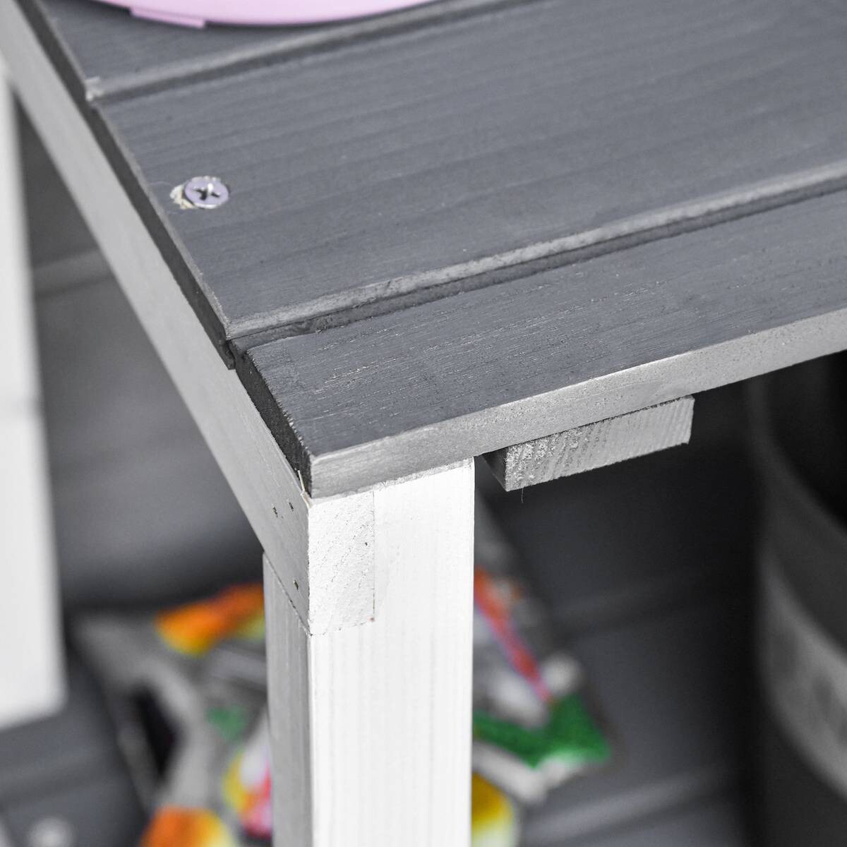 Outsunny Gartenhaus grau B/H/T: ca. 139x160x75 cm