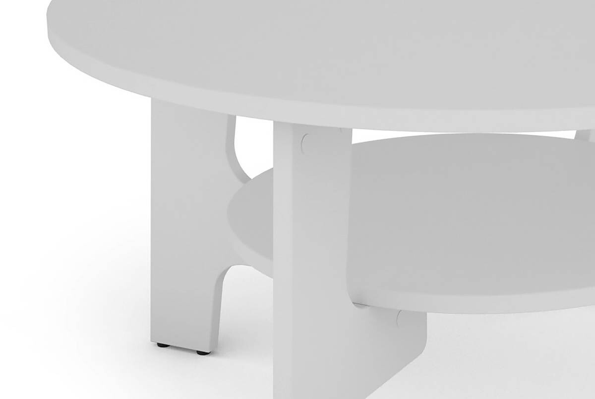 byLIVING Couchtisch JONNY weiß Holzwerkstoff