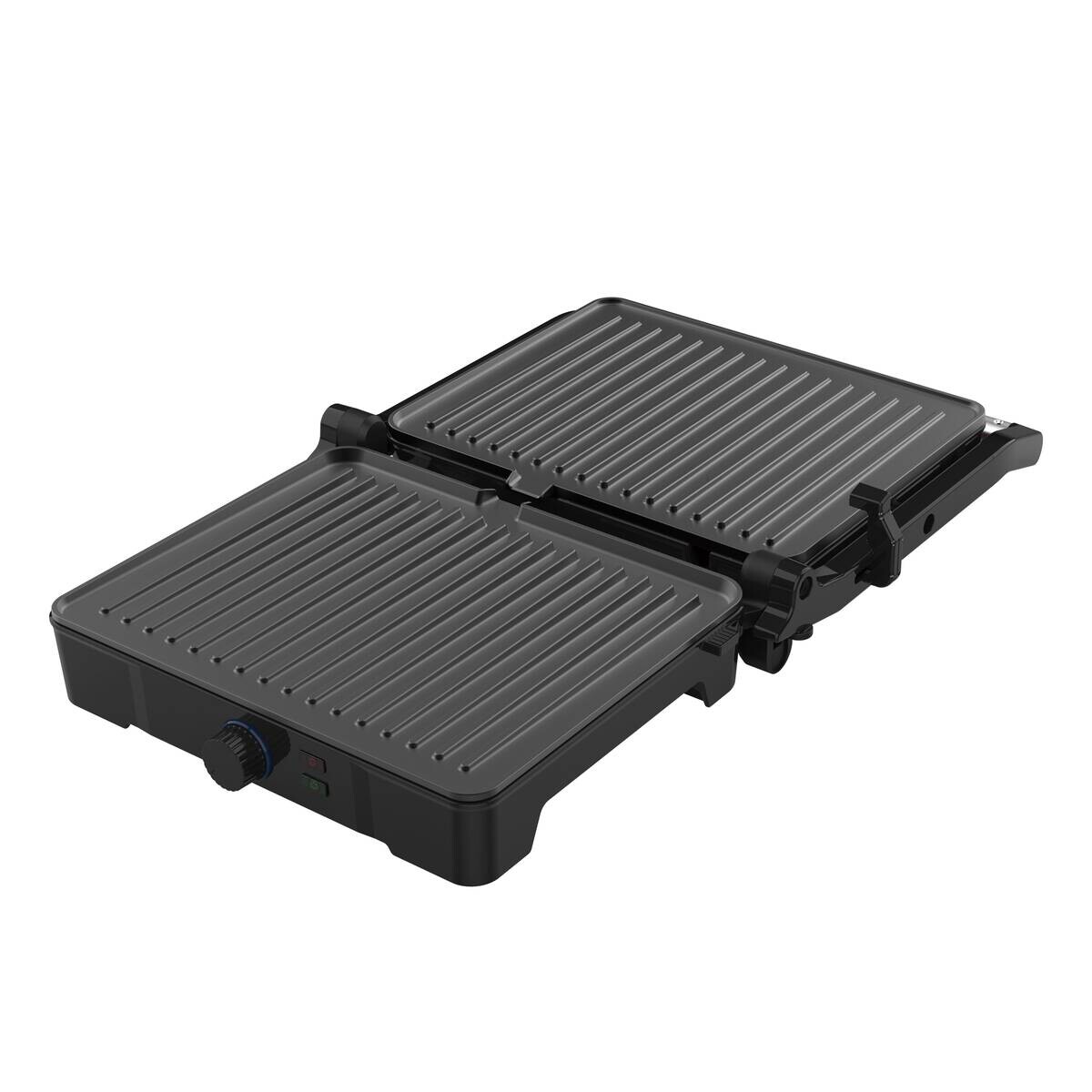 BERGNER Kontaktgrill schwarz Polypropylen B/H/L: ca. 15x36,5x38 cm