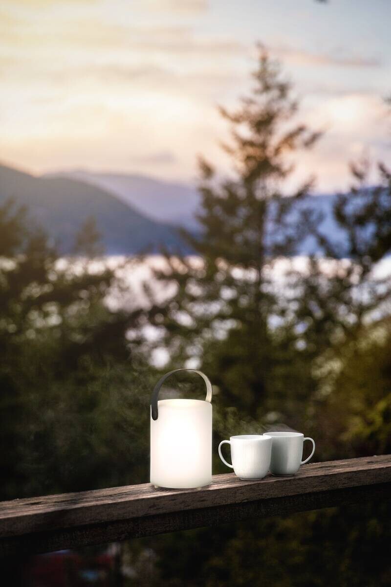 LED-Außenleuchte 850231 weiß H/D: ca. 15x11 cm