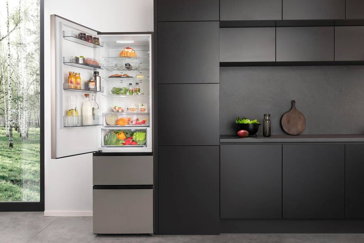 Hisense Kühl-/Gefrierkombination RM469N4ACD Silbergrau