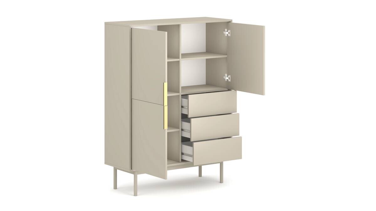Highboard VIVA Cashmere B/H/T: ca. 104x139,5x39 cm