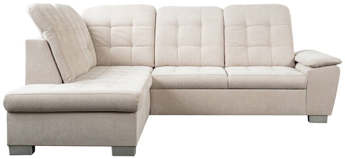 Ecksofa mit Bettfunktion und Bettkasten pearl Microfaser B/H/T: ca. 260x107x214 cm