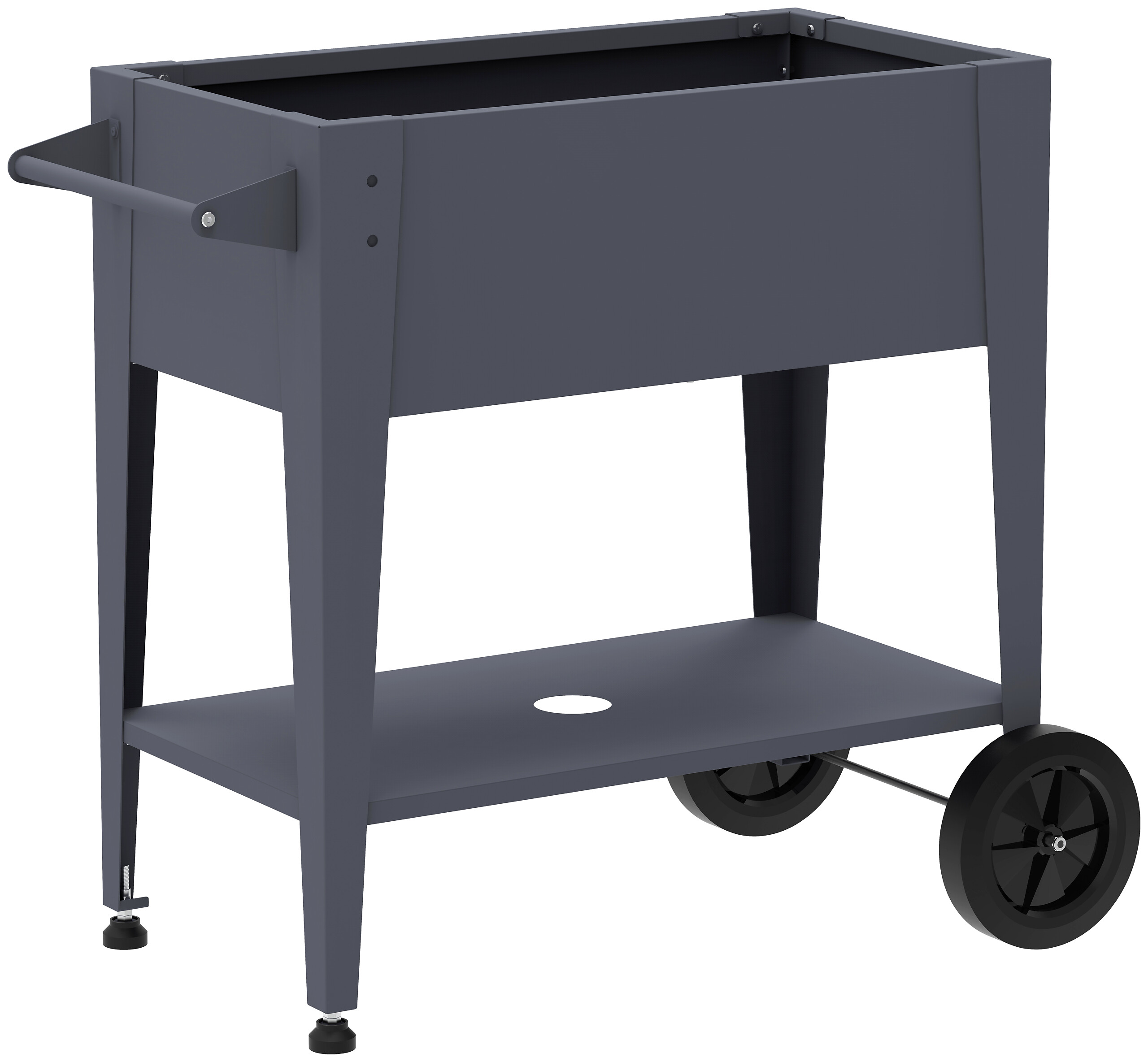 Westmann Hochbeet Mobila anthrazit Stahl B/H/L: ca. 93x80x50 cm