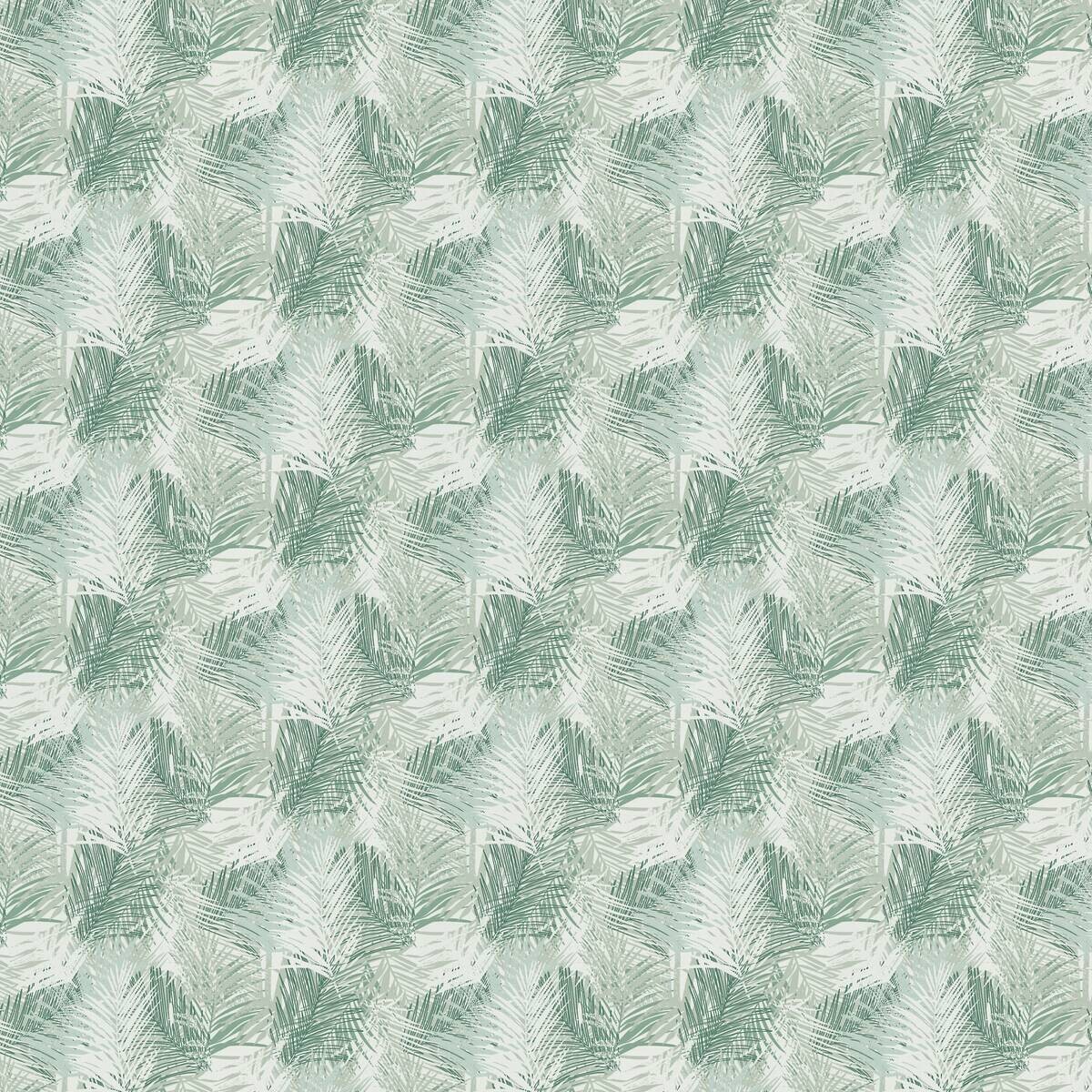 Erismann Vliestapete Palmenblätter grün weiß B/L: ca. 53x1005 cm