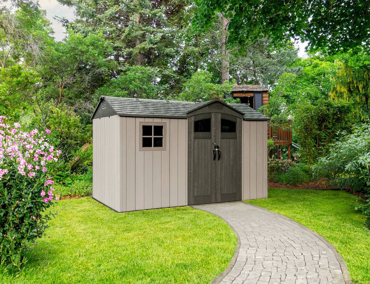 Lifetime Gerätehaus Pluto grau B/H/L: ca. 356,2x225,3x213,3 cm