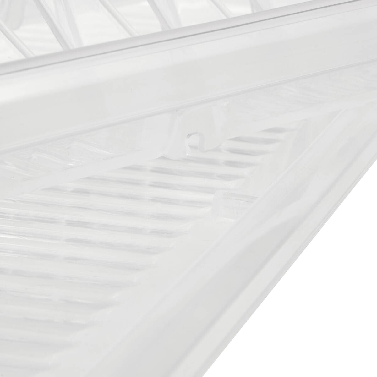 Geschirrablaufkorb transparent B/H/L: ca. 30x8x40 cm