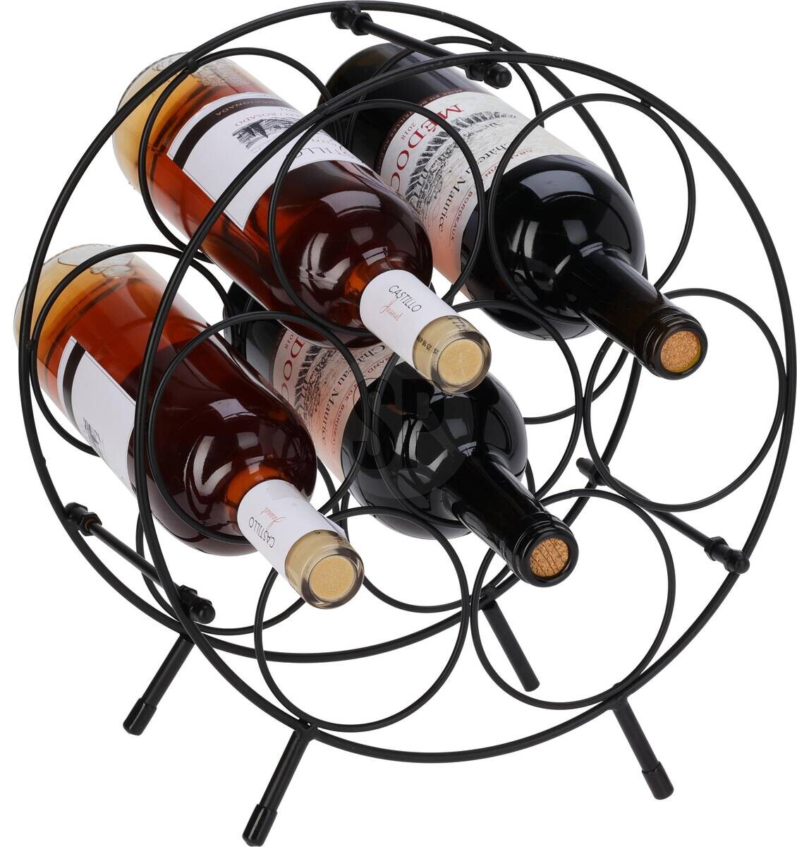 Weinregal schwarz Eisen B/H/L: ca. 32x3x35 cm