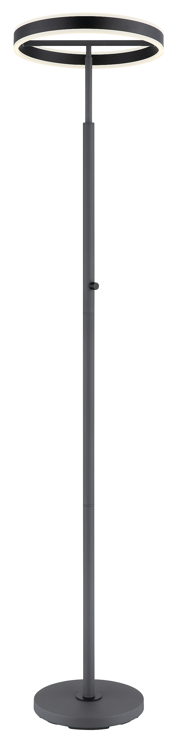 GLOBO Stehleuchte schwarz anthrazit Opal Metall Acryl Aluminium H/D: ca. 181x40 cm 1 Brennstellen