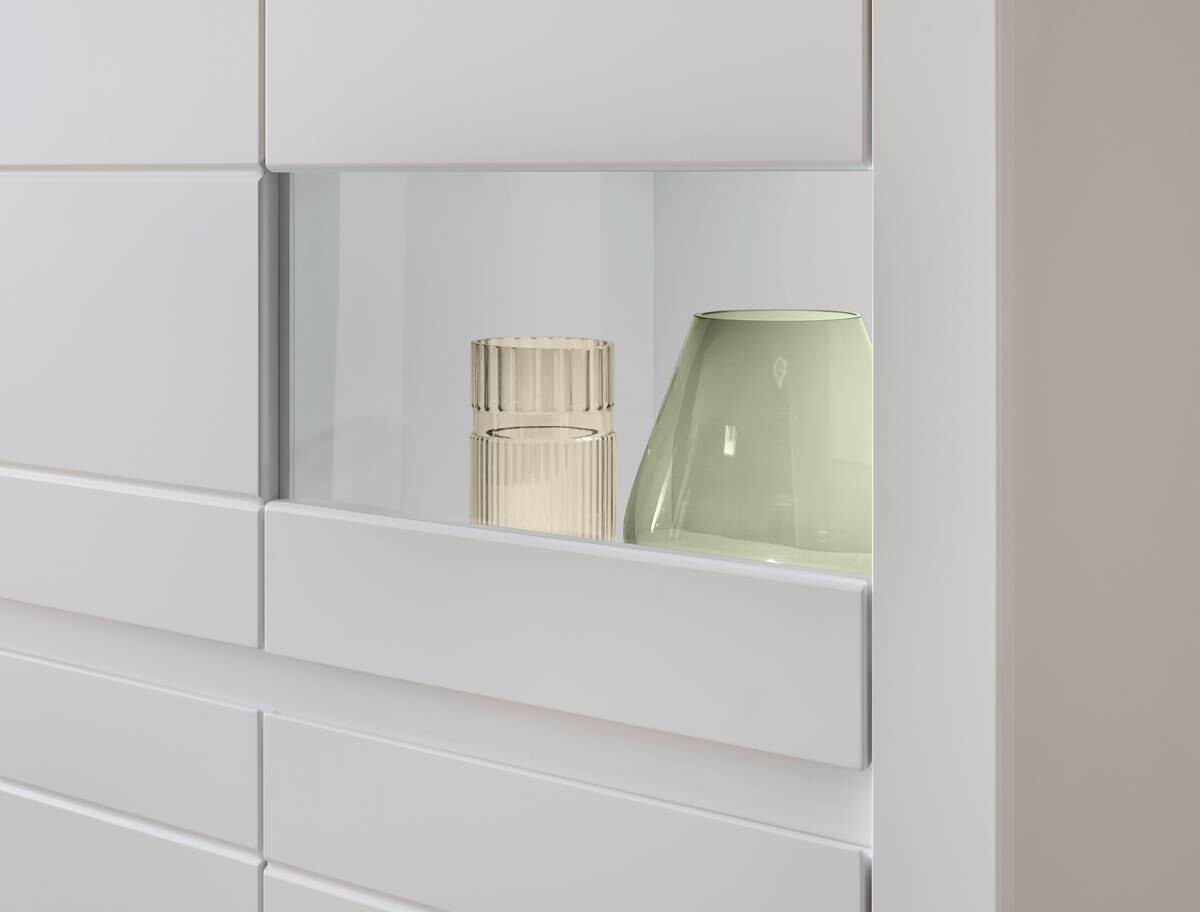 Highboard Chester weiß matt B/H/T: ca. 165x132x42 cm