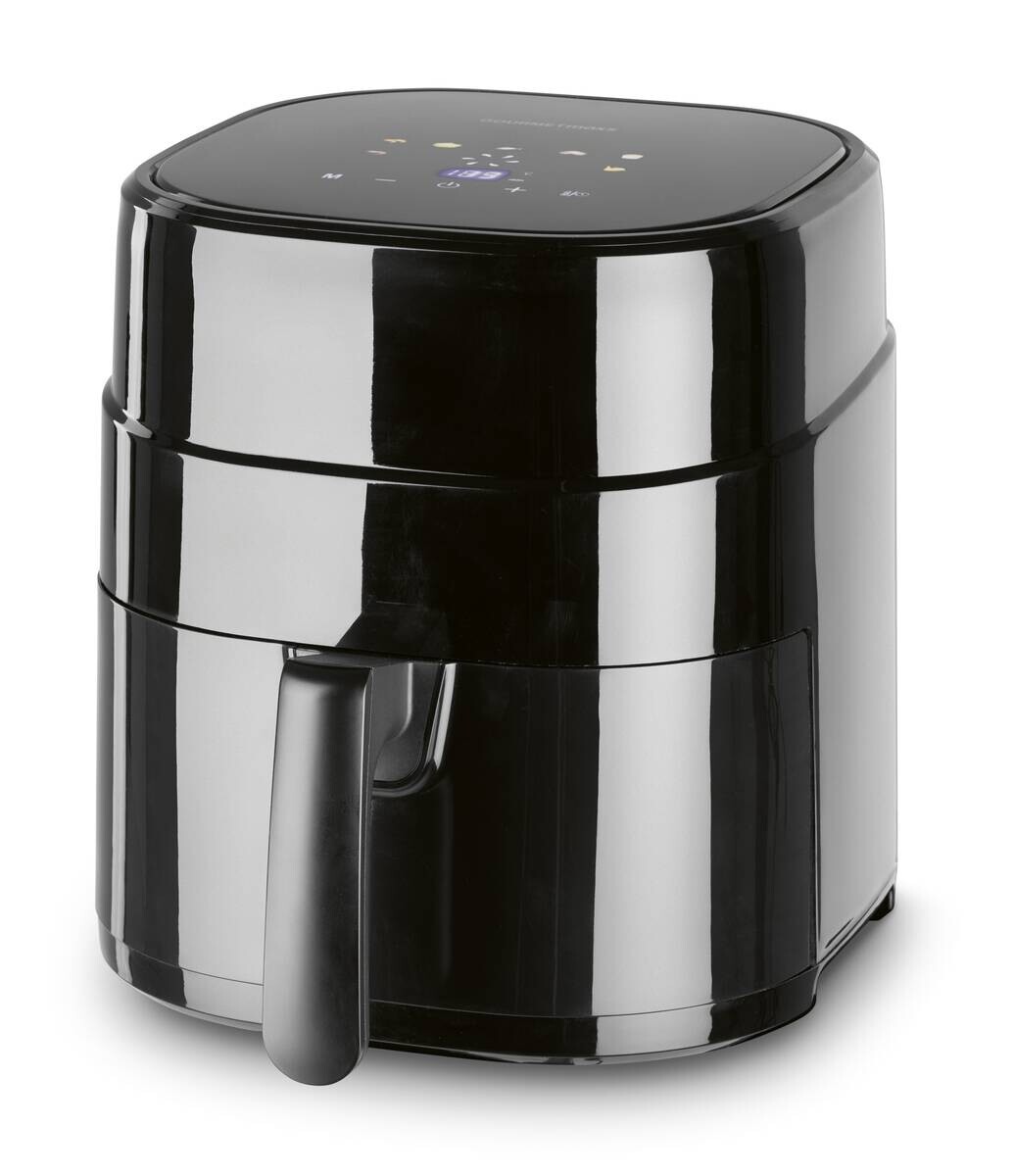 GOURMETmaxx Heißluftfritteuse 16538 schwarz Metall B/H/L: ca. 34,4x30,5x26,5 cm ca. 4,5 l