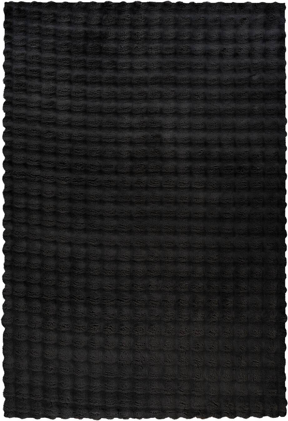 Padiro Hochflorteppich Hailey 125 schwarz B/H/L: ca. 80x3x150 cm
