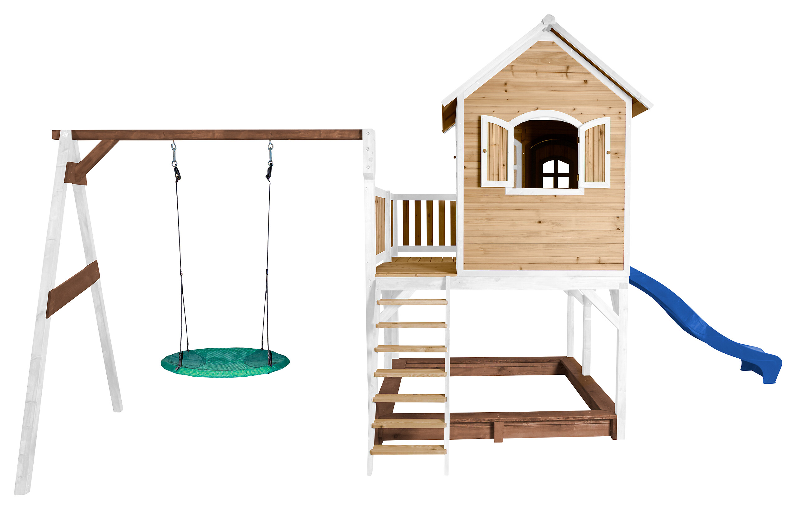 AXI Spielhaus Liam braun B/H/L: ca. 541x291x277 cm