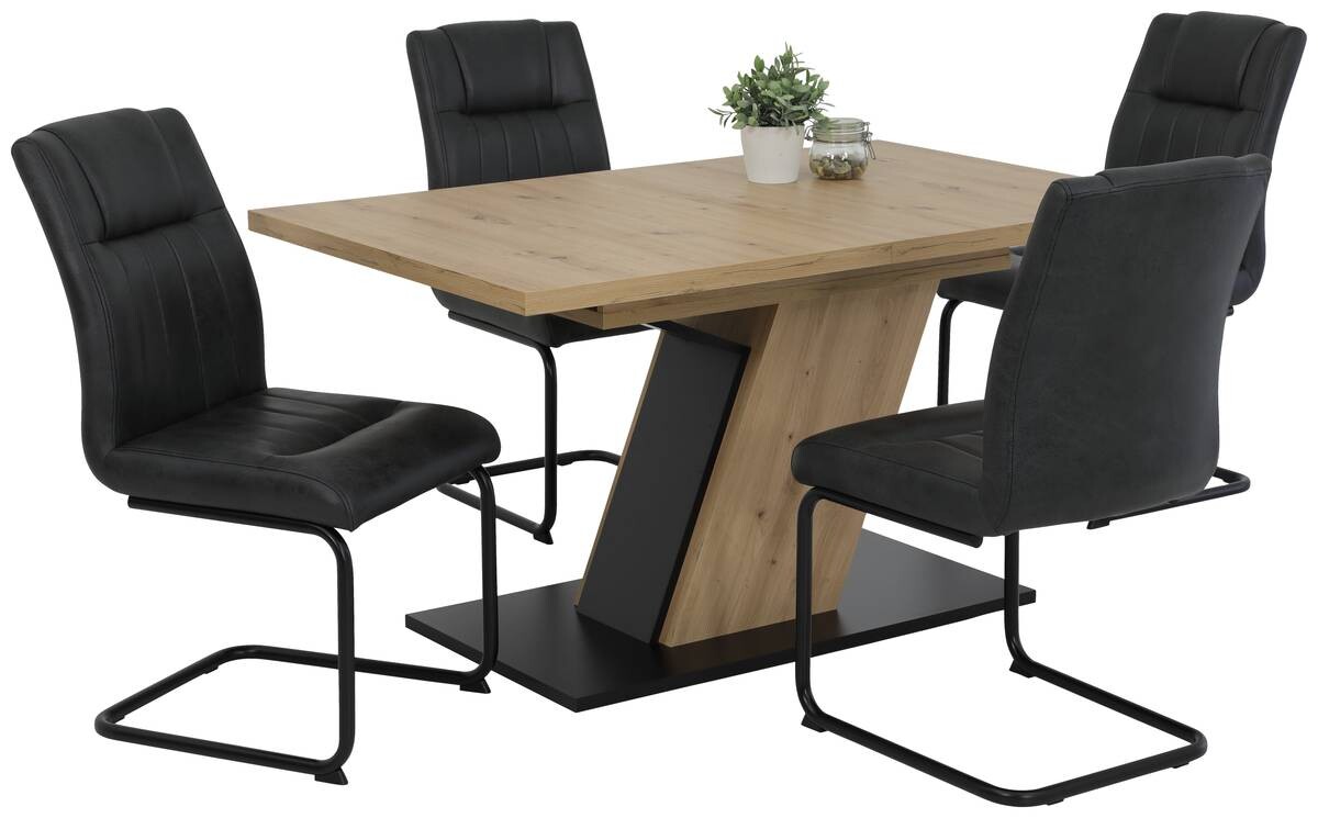 Esstisch JEANETTE Eiche Artisan Nachbildung B/H/T: ca. 140x76x90 cm