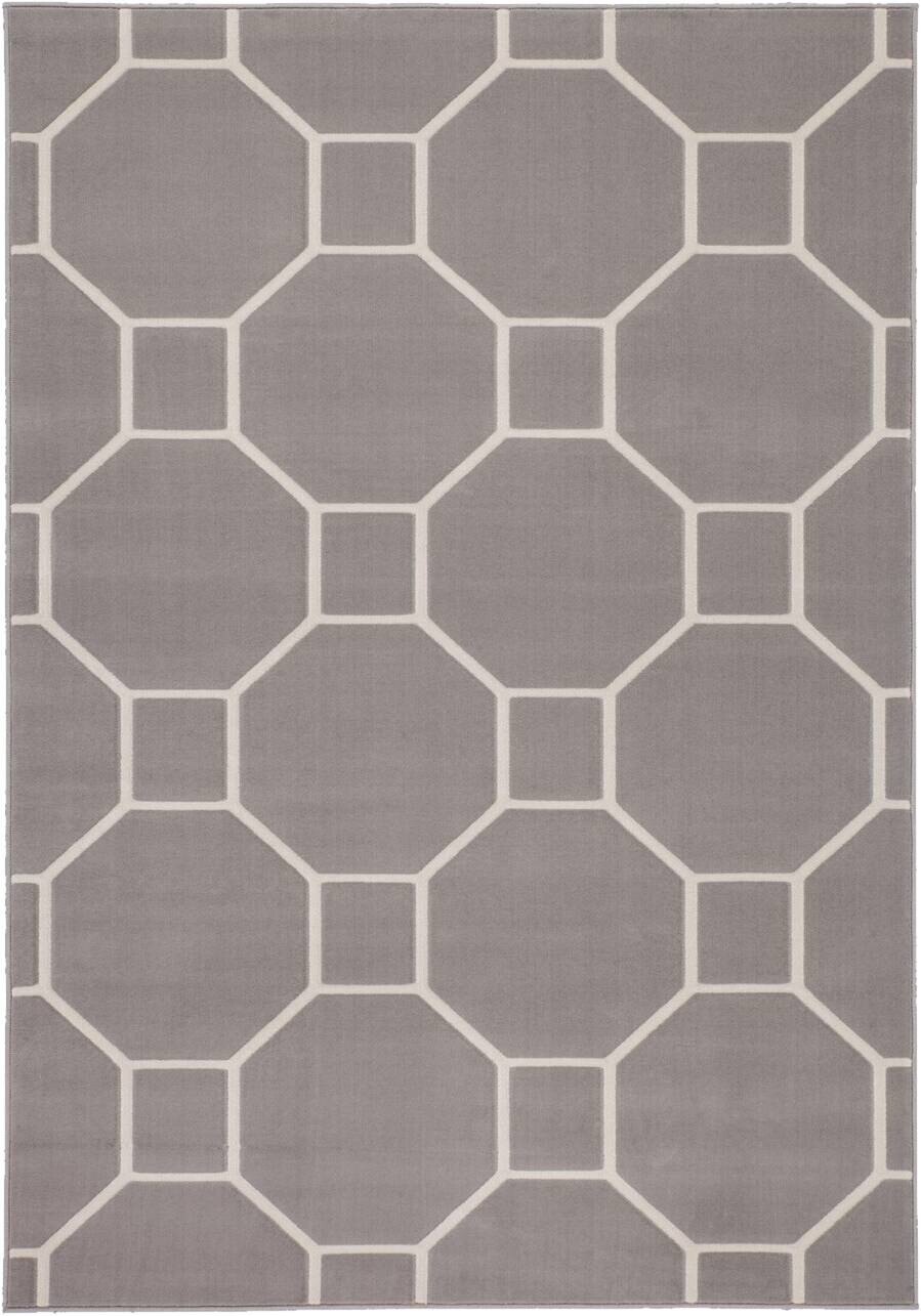 Kayoom Kurzflorteppich Lina 125 taupe B/L: ca. 80x300 cm