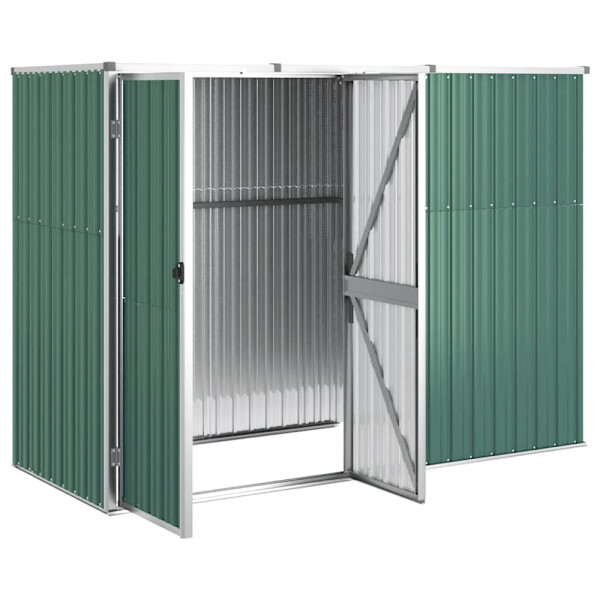 vidaXL Geräteschuppen grün B/H/T: ca. 225x161x89 cm
