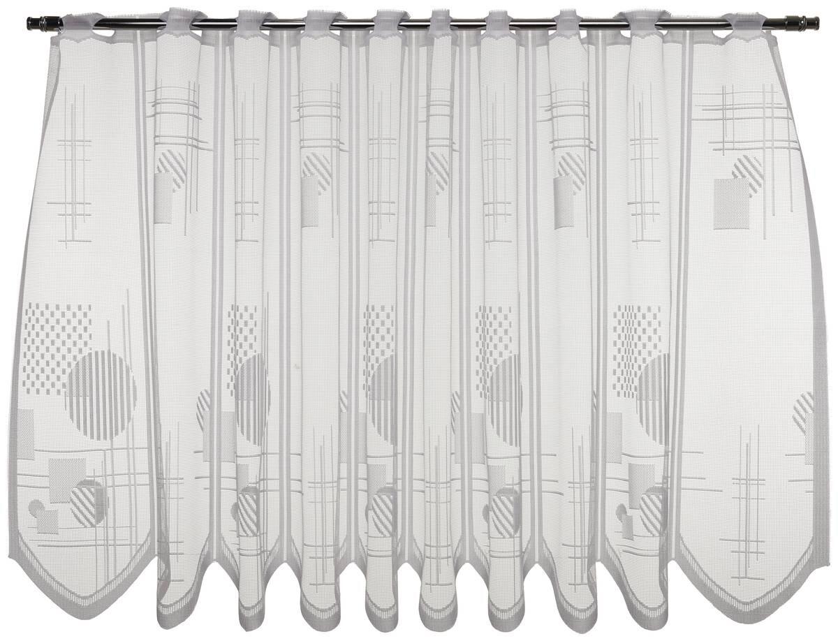 Sensation Scheibengardine weiß B/L: ca. 145x60 cm