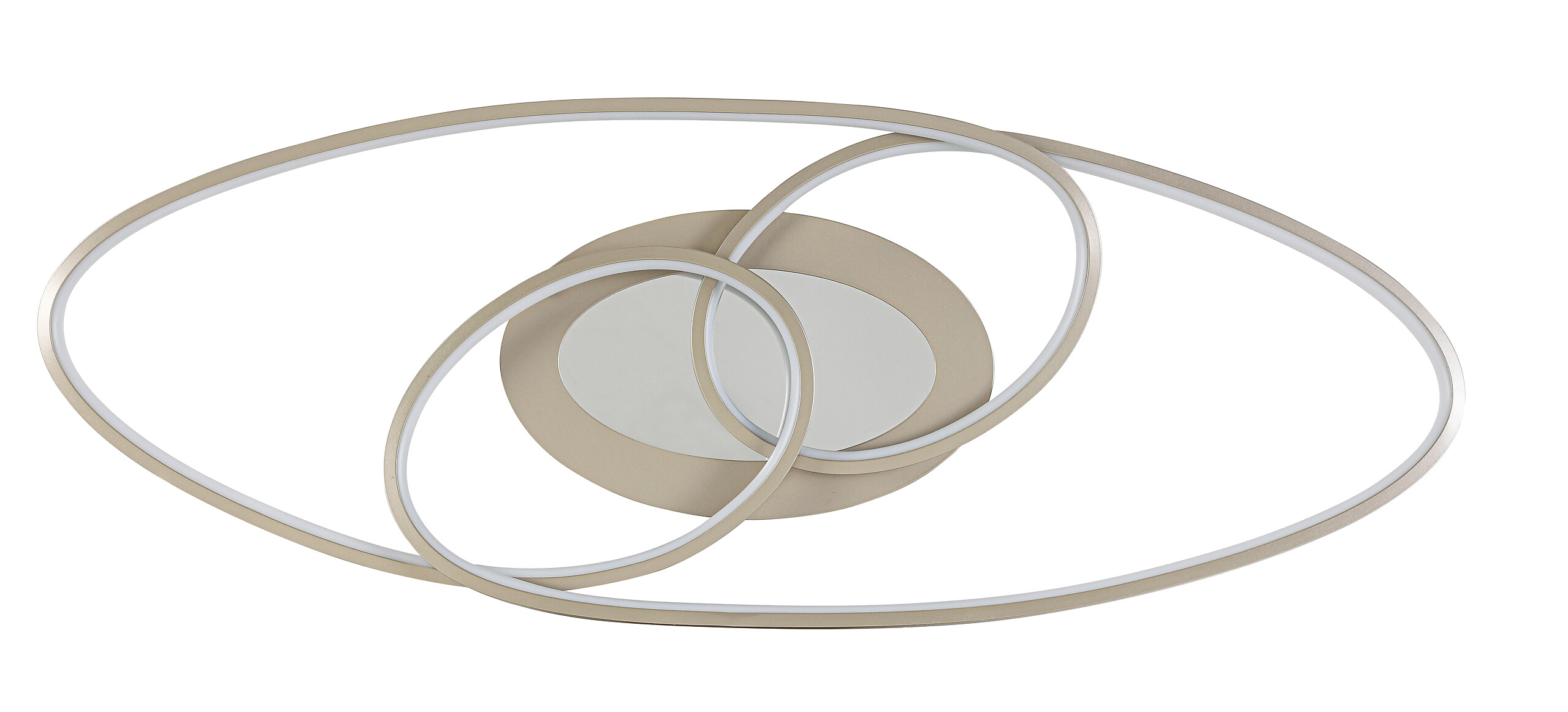 Nolo LED-Deckenleuchte Flow champagner Metall B/H/L: ca. 30x7,5x85 cm