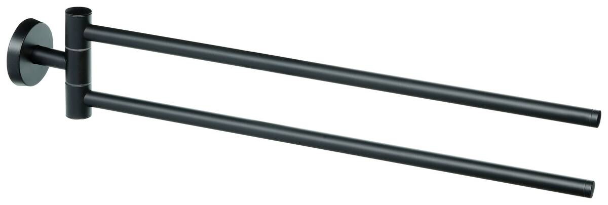POCOline Handtuchstange Milano schwarz Edelstahl B/H/L: ca. 5x9,5x50 cm