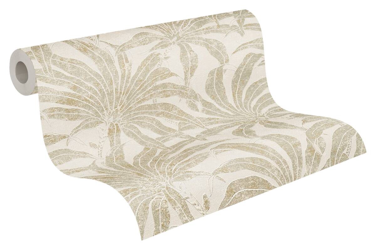 A.S.Creation Vliestapete beige silber gold B/H/D: ca. 53x1005x9,2 cm