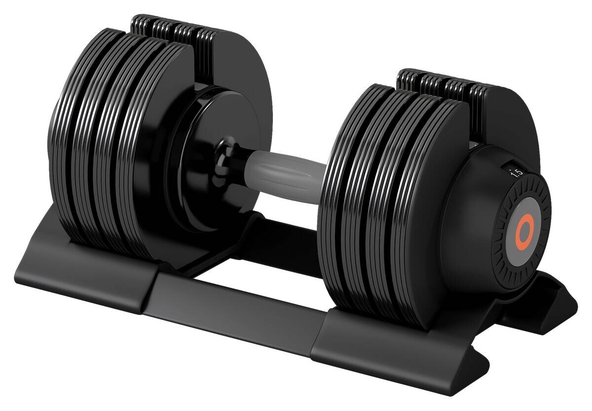 SPORTNOW Hanteln schwarz Kunststoff B/H/L: ca. 18x18x37 cm