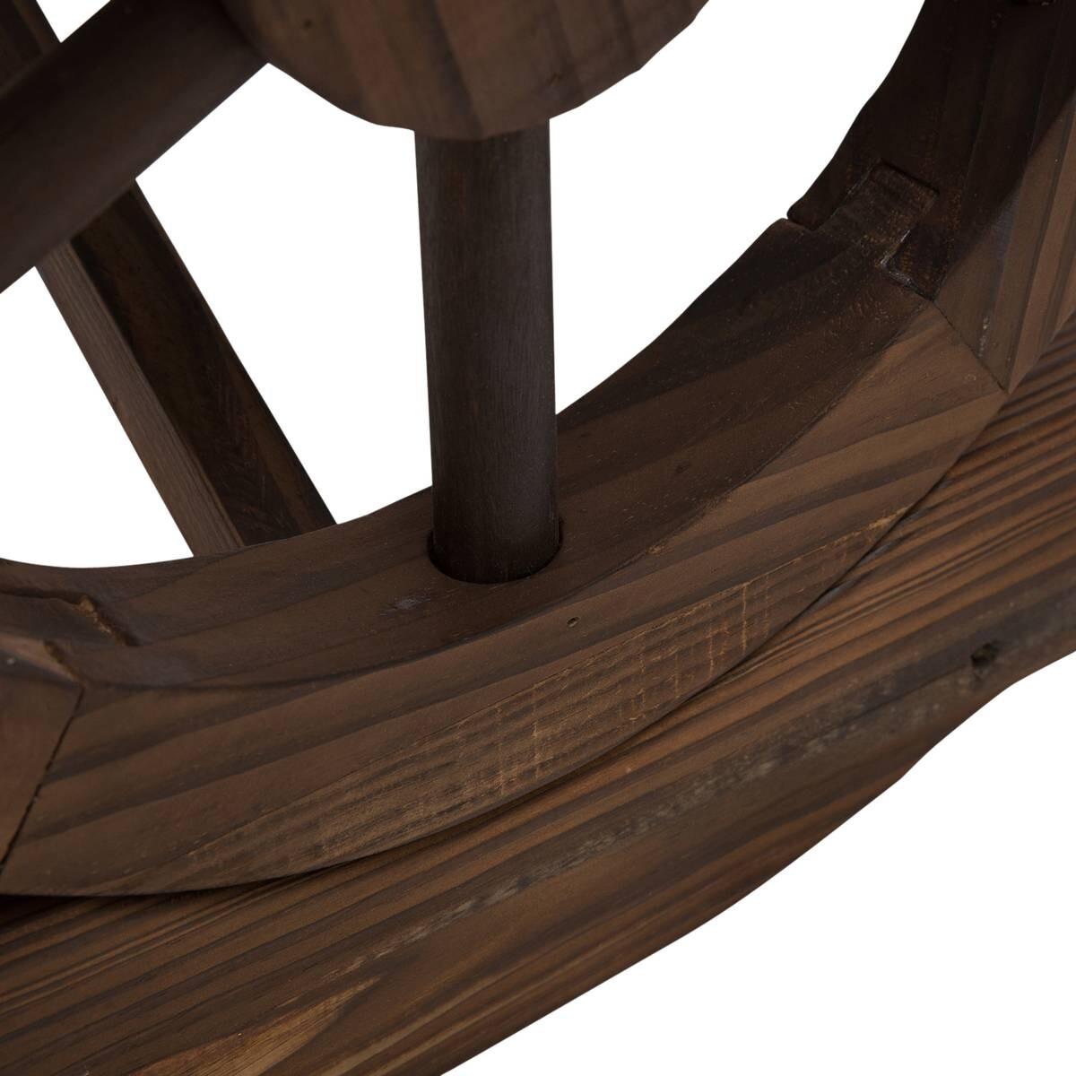 Outsunny Sitzbank braun Holz B/H/T: ca. 105x53x50 cm