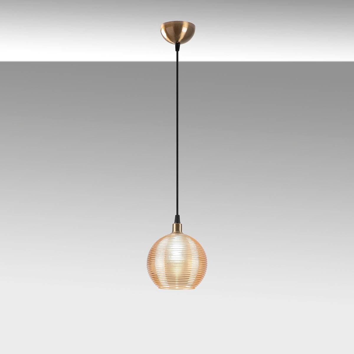 Opviq Pendelleuchte Muzo-2135 gelb Glas B/H/T/L/D: ca. 15x110x15x15x15 cm E27 2 Brennstellen