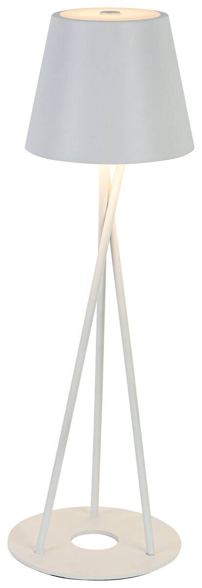 Tischleuchte weiß H/D: ca. 36x11 cm