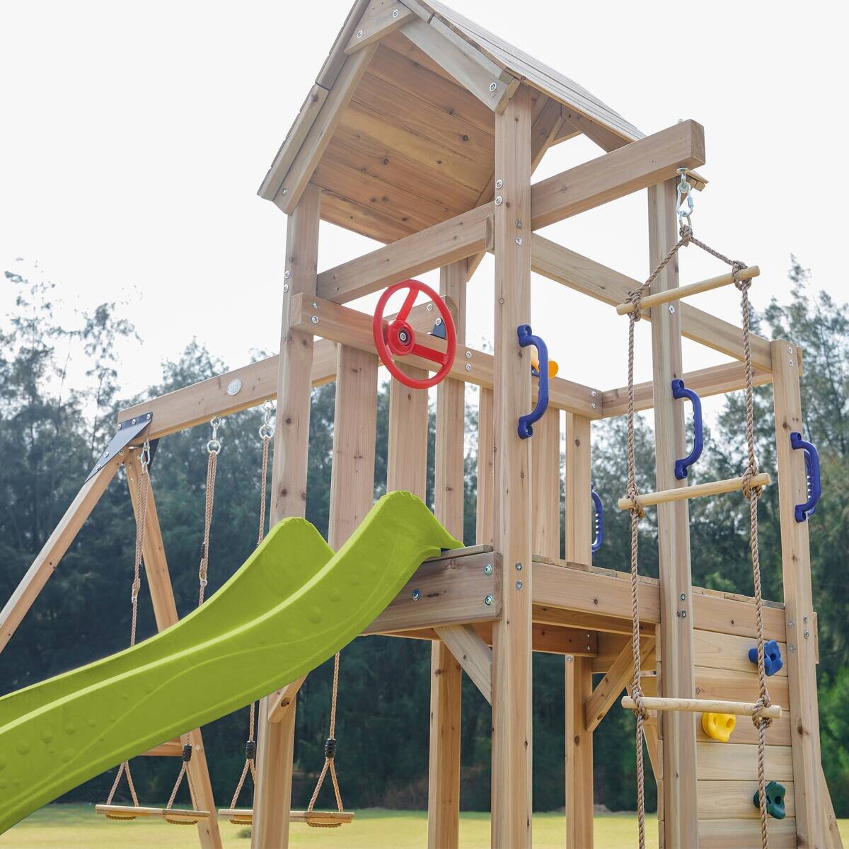 AXI Spielturm Moos grün B/H/L: ca. 342x267x375 cm