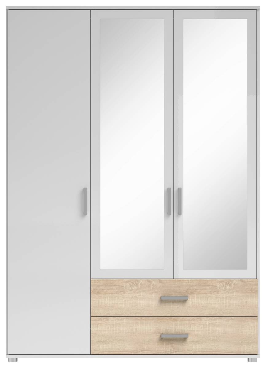 Kleiderschrank Ivar weiß B/H/T: ca. 125x190x51 cm