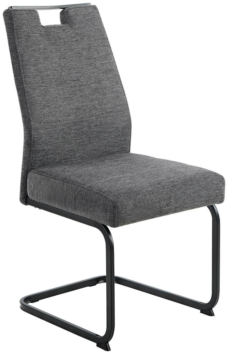 Schwingstuhl Kerstin II anthrazit Webstoff B/H/T: ca. 47x100x65 cm