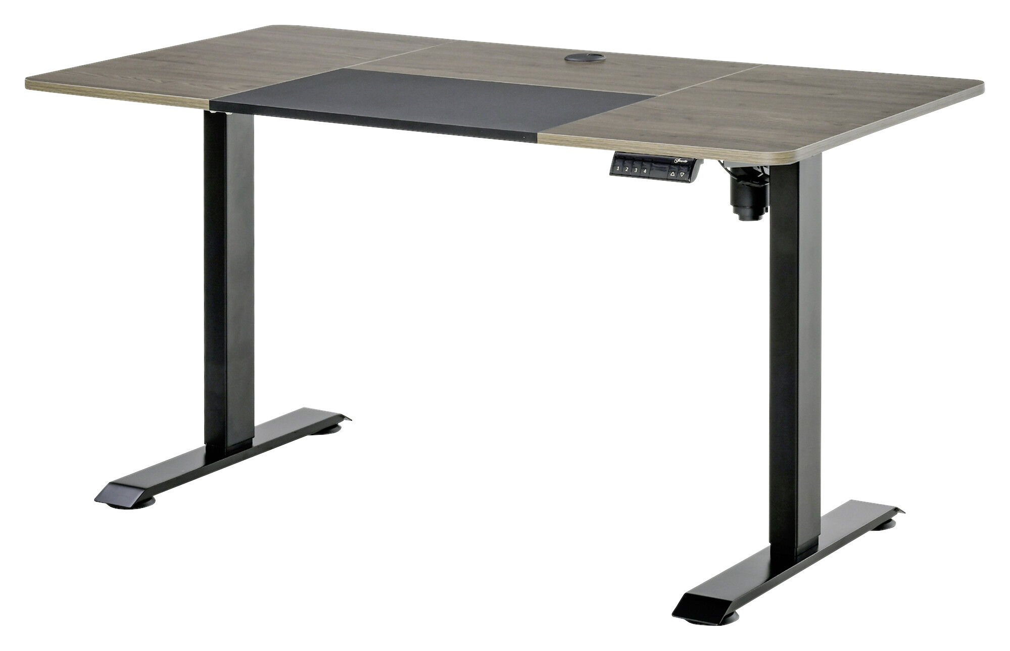 Schreibtisch 920-071V90BK natur Holz Nachbildung schwarz B/H/T: ca. 140x116x70 cm