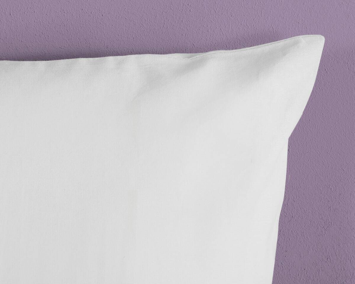 Baumwoll Bettwäsche Satin weiß Baumwolle B/L: ca. 135x200 cm