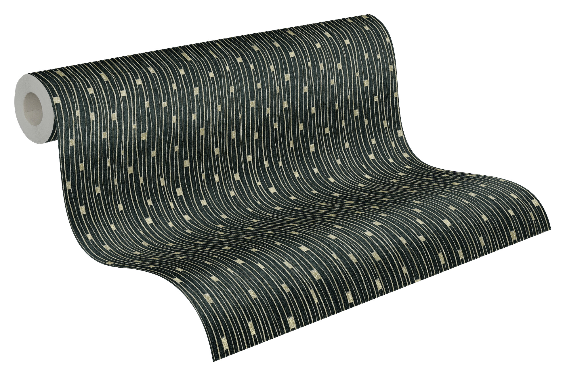 A.S.Creation Vliestapete schwarz silber gold B/H/D: ca. 53x1005x8,3 cm