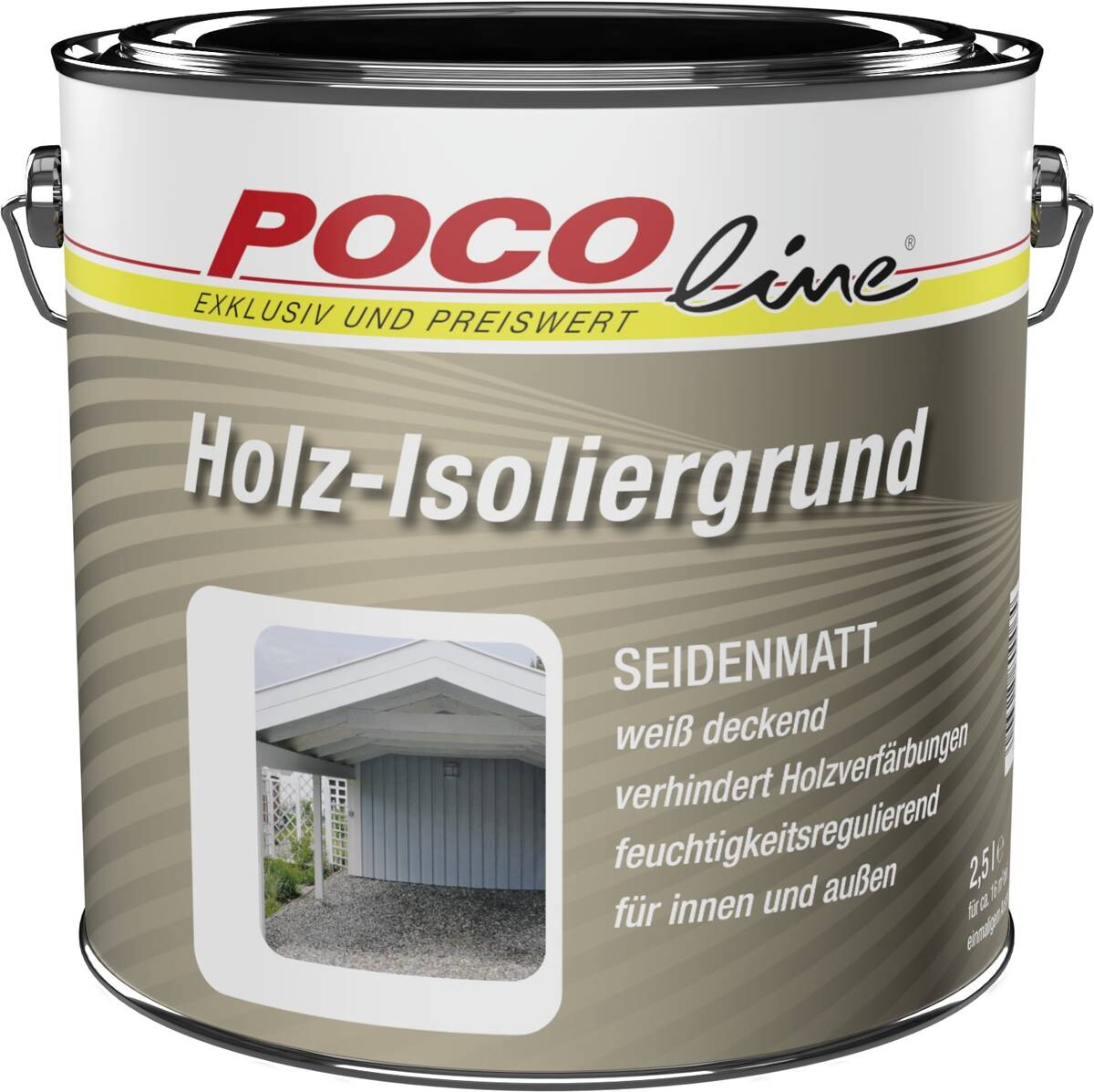 POCOline Holz-Isoliergrund weiß matt ca. 2,5 l