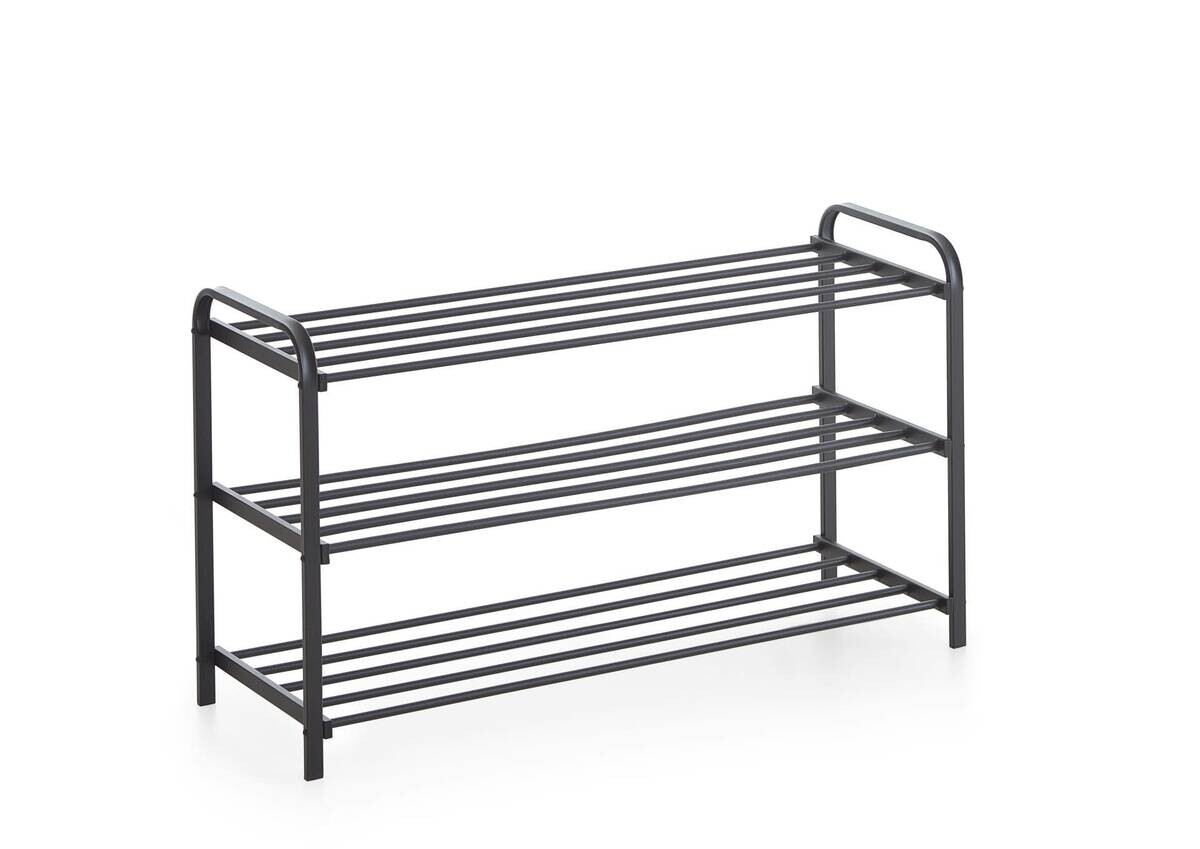 Schuhregal schwarz B/H/T: ca. 89x49x29 cm