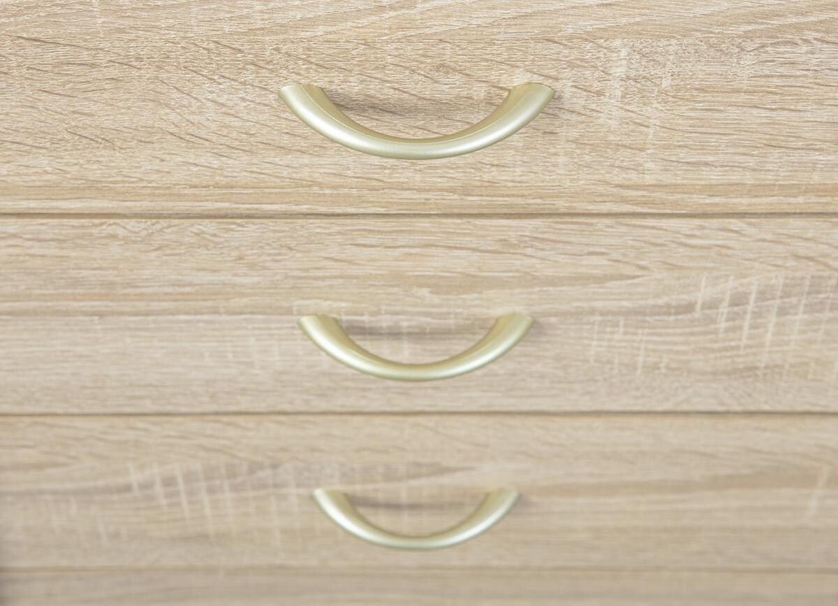 Rollcontainer Novi Eiche Sonoma Nachbildung B/H/T: ca. 40x65x36 cm