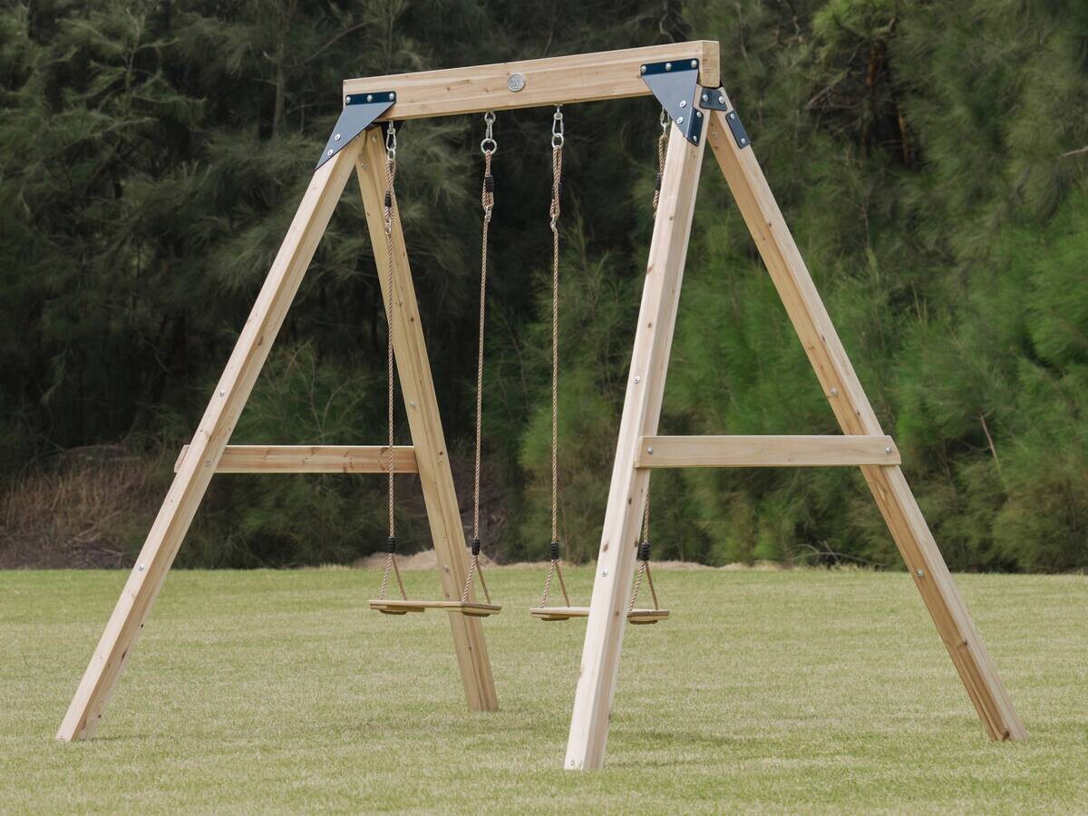 AXI Doppelschaukel Yuna braun B/H/L: ca. 224x208x186 cm