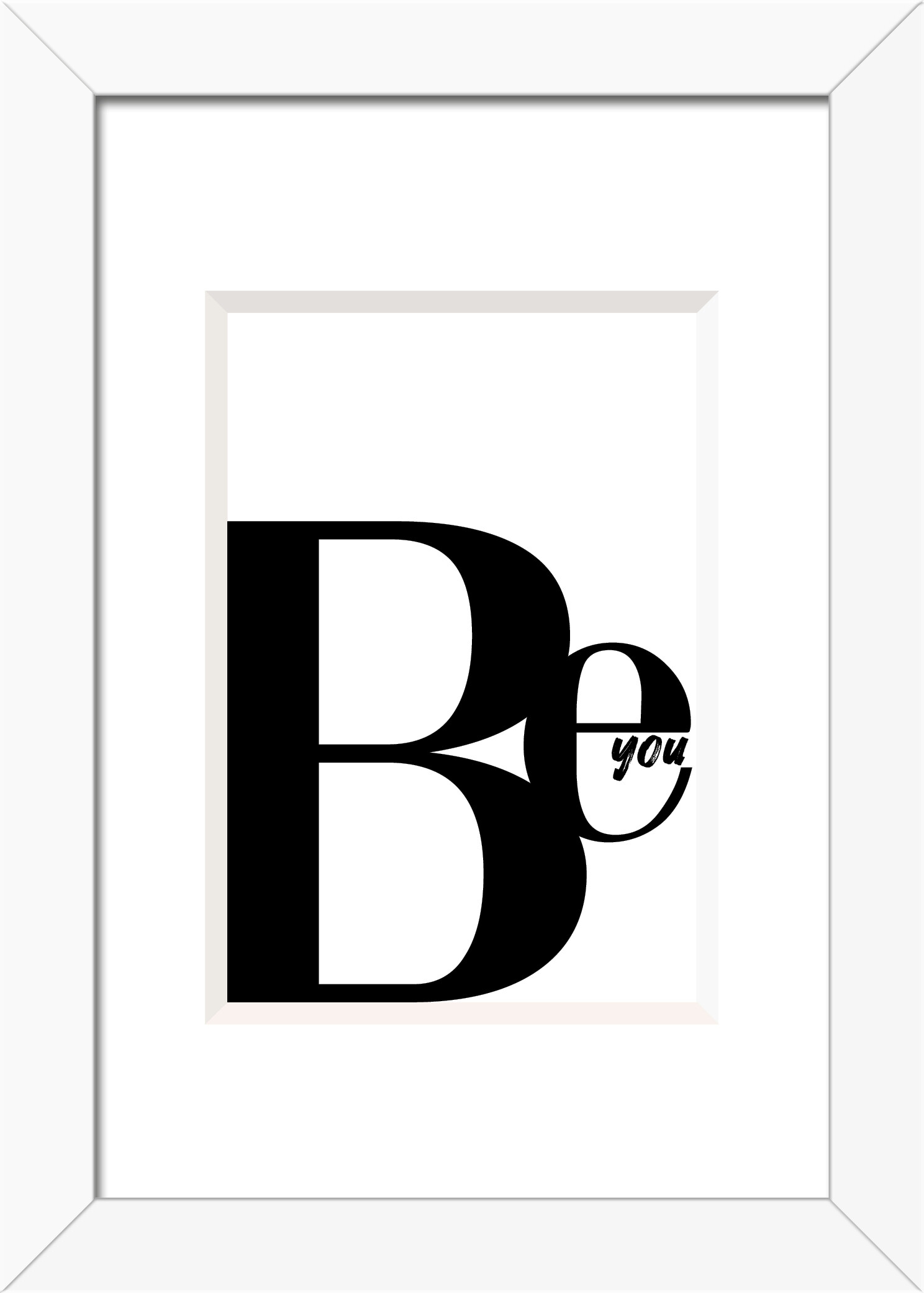 Bilderrahmen weiß Holz B/L: ca. 10x15 cm