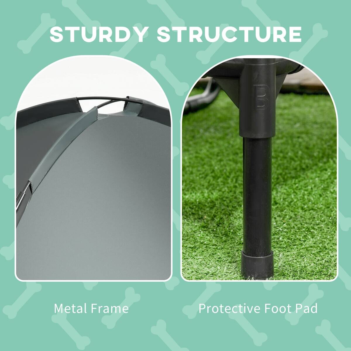 PawHut Hunde-Zubehör schwarz Polypropylen B/H/L: ca. 61x76x73 cm