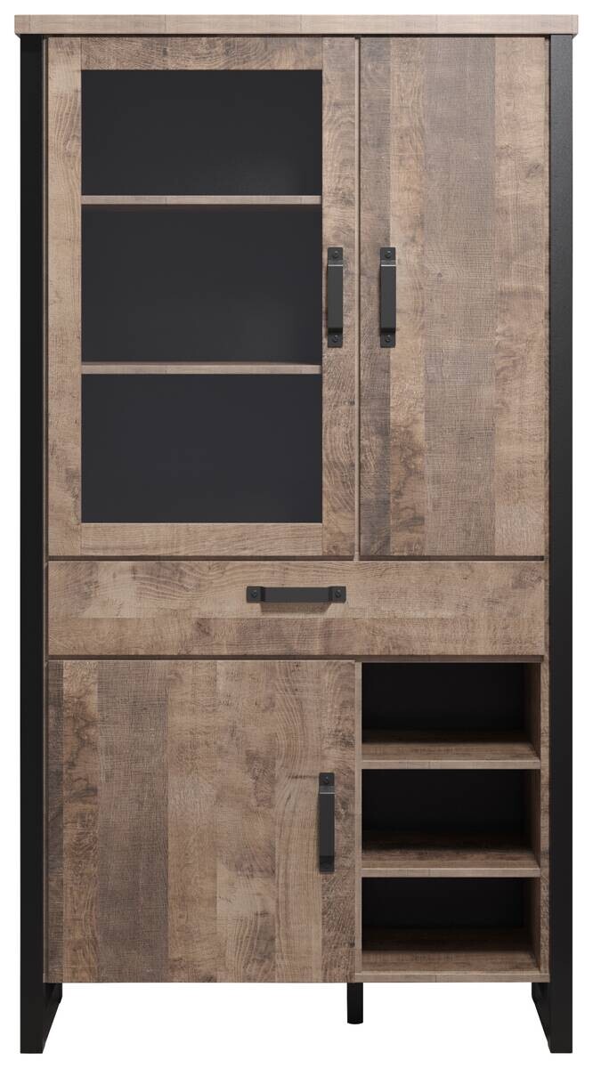 Stauraumelement Emile Eiche Tabak Nachbildung B/H/T: ca. 106x195x45 cm