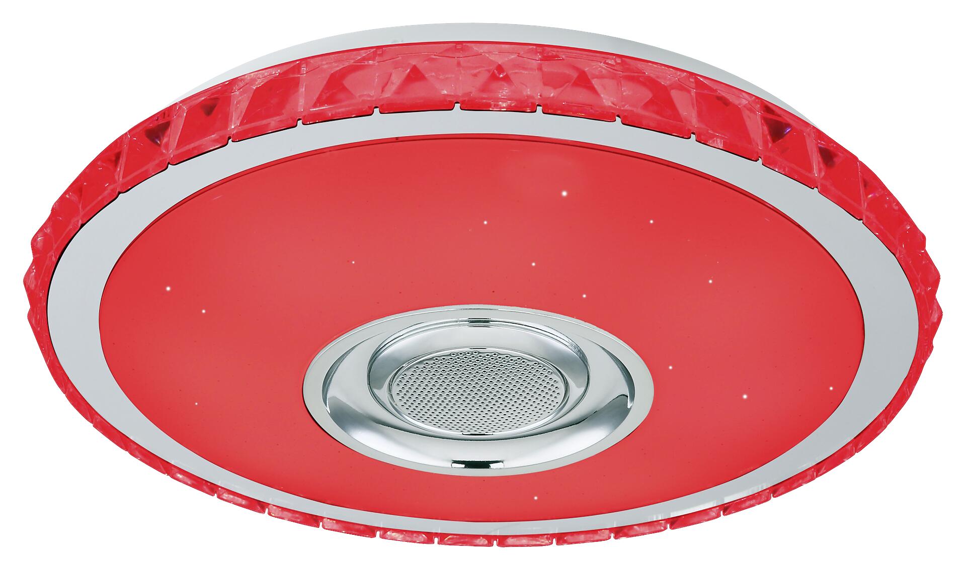 POCOline Deckenleuchte Sonido weiß Chrom Kunststoff Metall H/D: ca. 8x41 cm