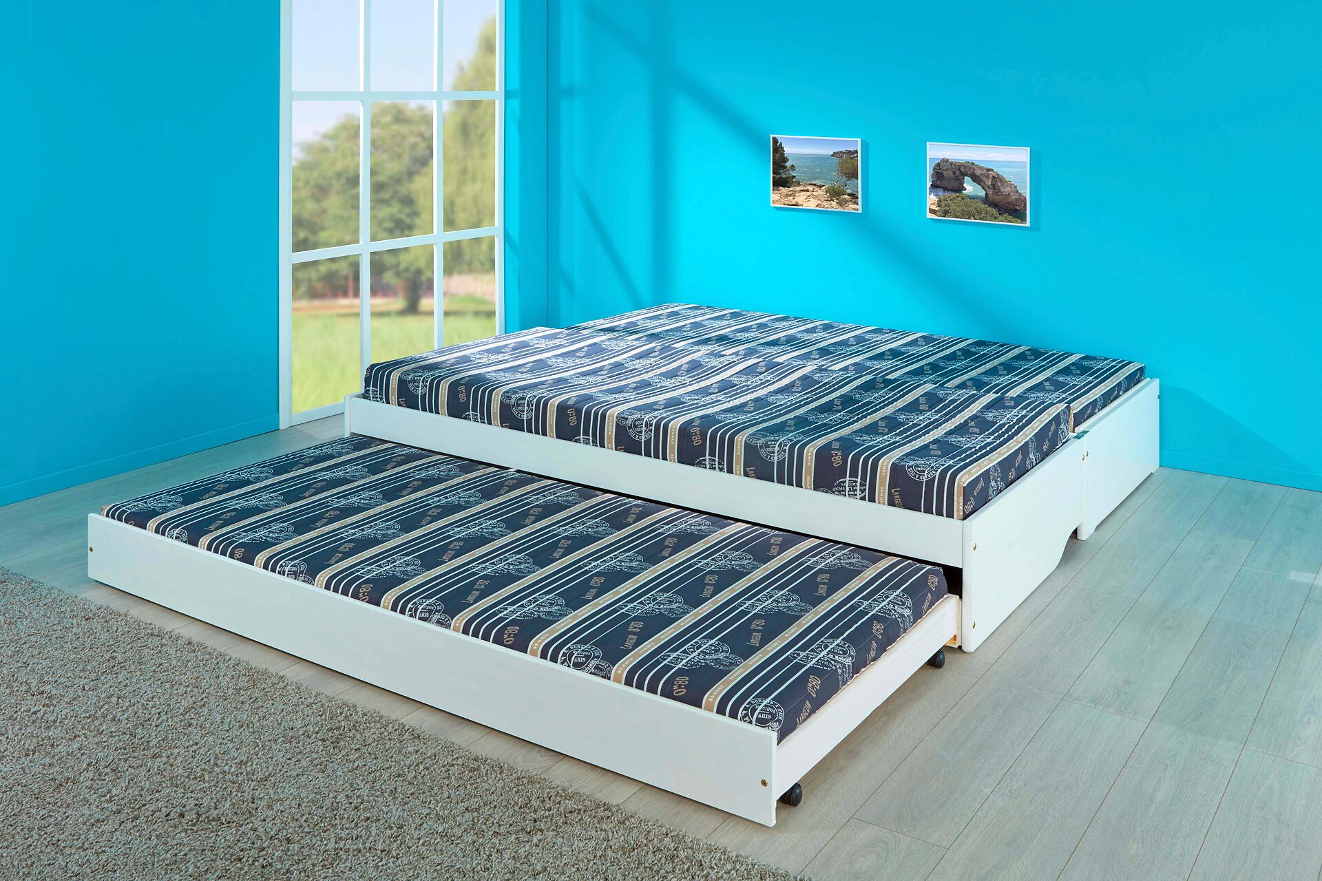 Funktionsbett Lotar weiß Liegefläche B/L: ca. 90x200 cm