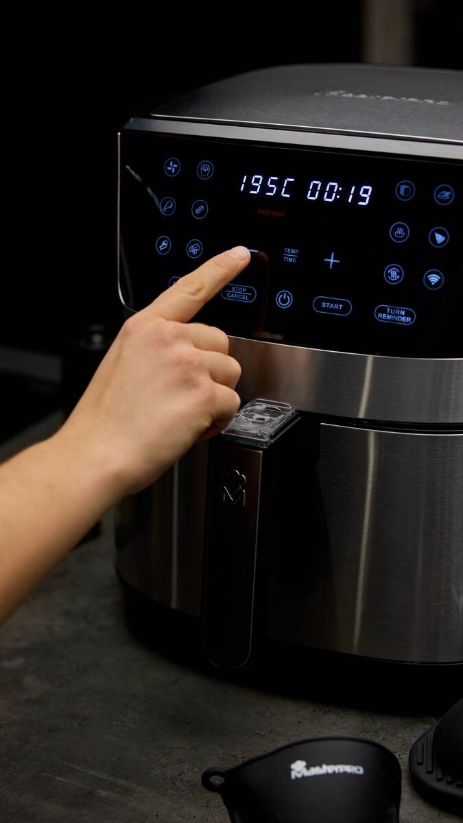 MASTERPRO Heißluftfritteuse BGMP-9344 I-Rocket silber Kunststoff B/H/T: ca. 40x41x35,5 cm ca. 6 l