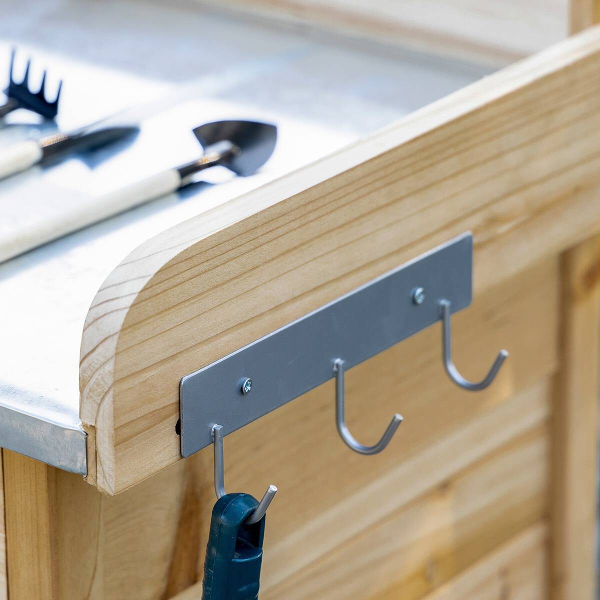 Outsunny Pflanztisch natur B/H/L: ca. 48x125x112 cm