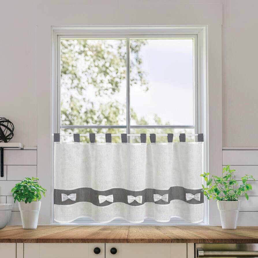 Happy Home Scheibengardine Susi offwhite B/L: ca. 140x50 cm